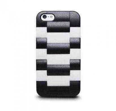 daytona v - watchband-textured case with silicone liner for iphone 5 - snow gray